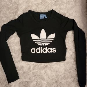 Adidas Long Sleeve Fitted Crop